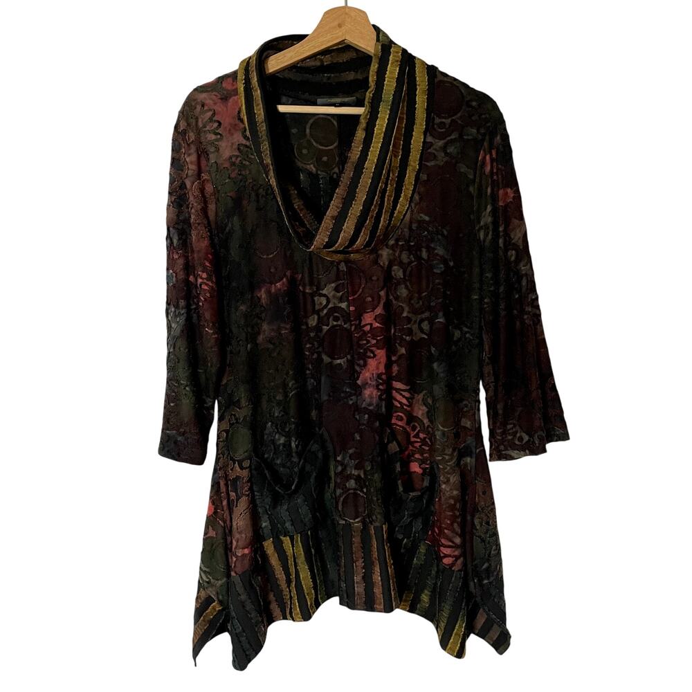 Radzole boho goth pixie fairycore tunic dress pockets women's size medium